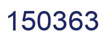 Number 150363 blue image