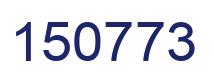Number 150773 blue image