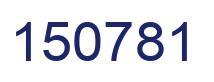 Number 150781 blue image