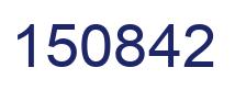 Number 150842 blue image