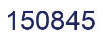 Number 150845 blue image