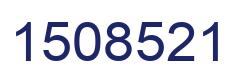 Number 1508521 blue image