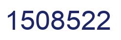 Number 1508522 blue image