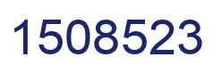 Number 1508523 blue image