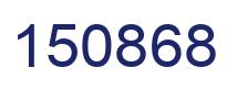 Number 150868 blue image