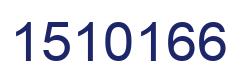 Number 1510166 blue image