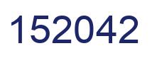 Number 152042 blue image