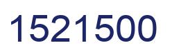 Number 1521500 blue image