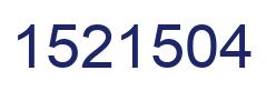 Number 1521504 blue image