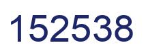 Number 152538 blue image