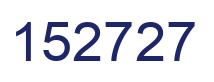 Number 152727 blue image