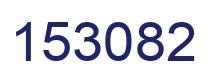 Number 153082 blue image