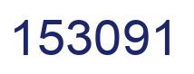 Number 153091 blue image