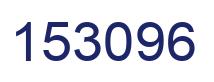 Number 153096 blue image