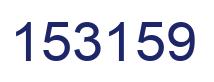 Number 153159 blue image
