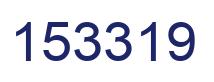 Number 153319 blue image