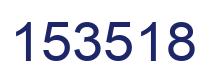 Number 153518 blue image