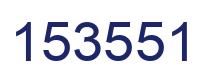 Number 153551 blue image