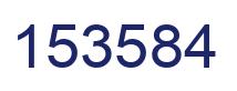 Number 153584 blue image