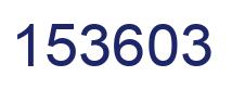 Number 153603 blue image