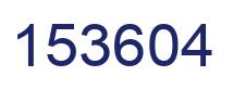 Number 153604 blue image