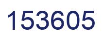 Number 153605 blue image