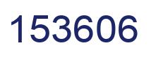 Number 153606 blue image