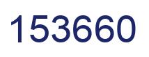 Number 153660 blue image