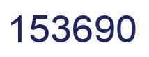 Number 153690 blue image
