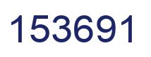 Number 153691 blue image