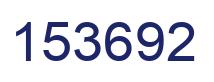Number 153692 blue image