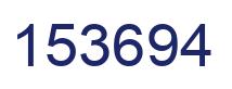 Number 153694 blue image