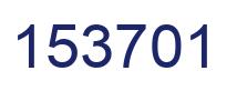Number 153701 blue image
