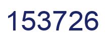 Number 153726 blue image