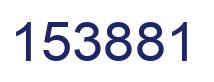 Number 153881 blue image