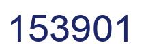Number 153901 blue image