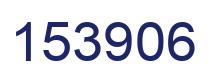 Number 153906 blue image