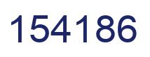 Number 154186 blue image