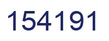 Number 154191 blue image