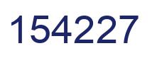 Number 154227 blue image