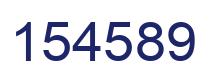 Number 154589 blue image