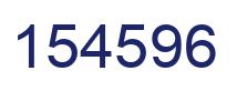 Number 154596 blue image