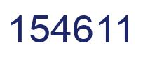 Number 154611 blue image