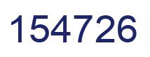 Number 154726 blue image