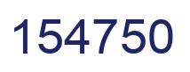 Number 154750 blue image