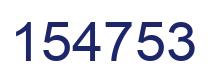 Number 154753 blue image