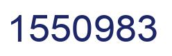 Number 1550983 blue image