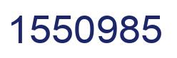 Number 1550985 blue image