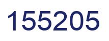 Number 155205 blue image