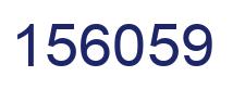 Number 156059 blue image